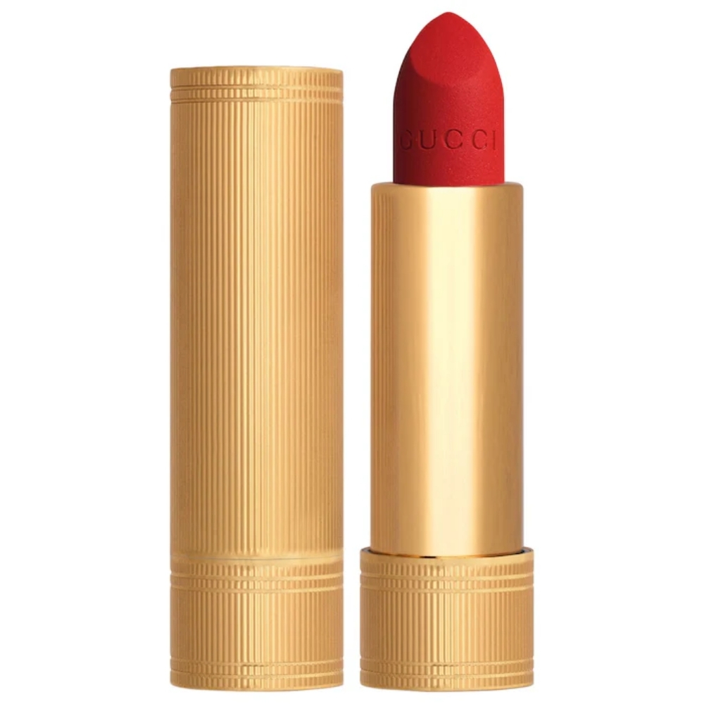NEW!! GUCCI- Velvet Matte Lipstick- 500 Odalie Red - vivid red - Picture 3 of 5